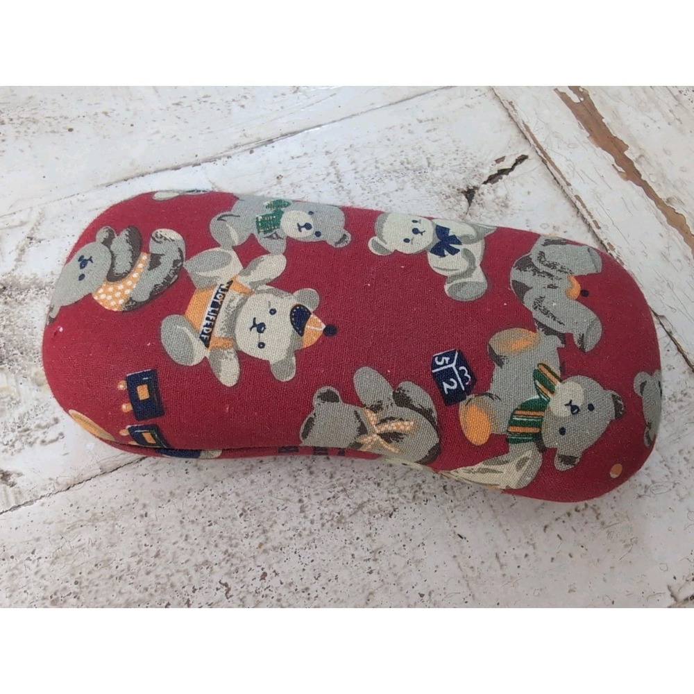Teddy Bear Hard Shell Eye Glass Case
